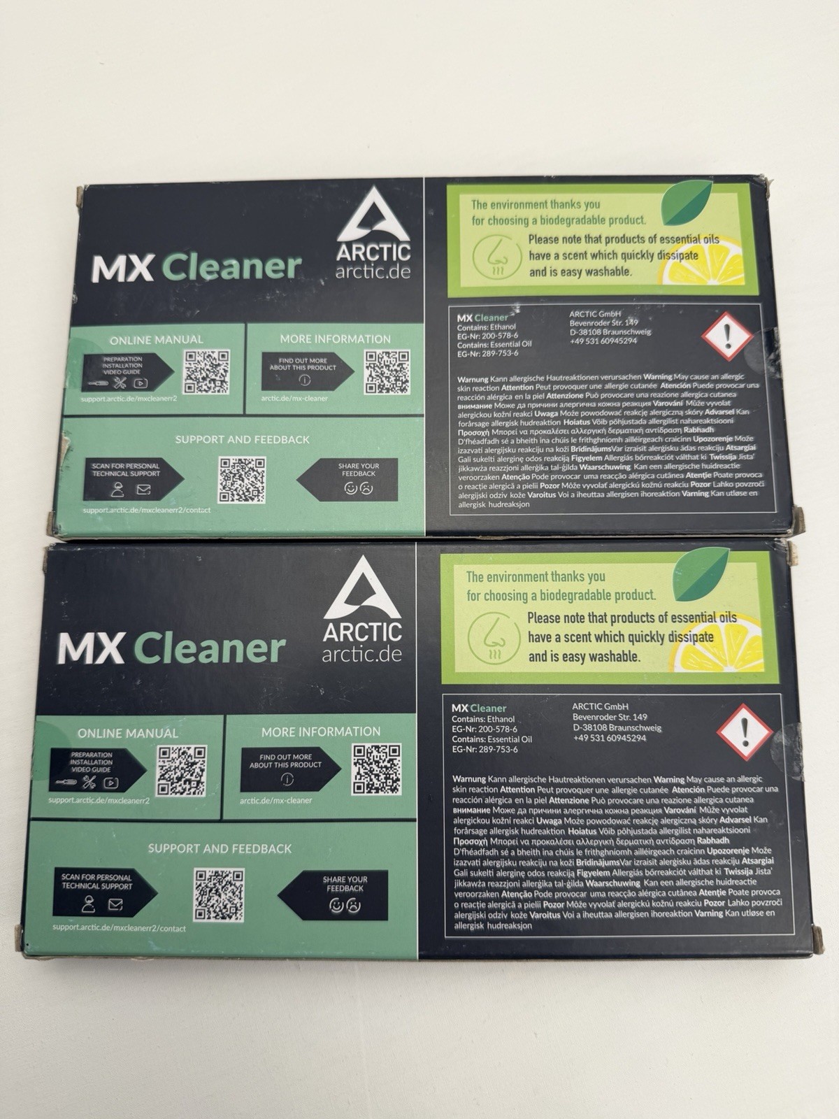 Artic MX Cleaner Wipes remove Thermal Compounds CPU GPU Limonene Based Qty.2-80