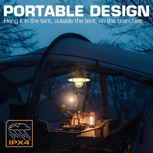 EverBrite LED Camping Lantern USB C Rechargeable Lantern with 3 Light Modes USA