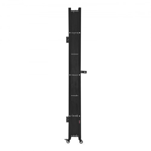 Single Folding Security Gate, Lockable Scissor Gate with 360?° Swivel Caster