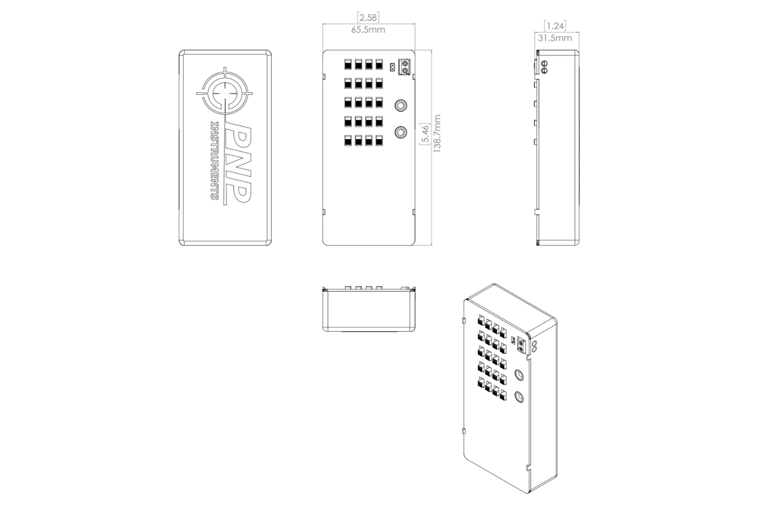 5 Decade Capacitance Box 10nF – 1mF (125V)