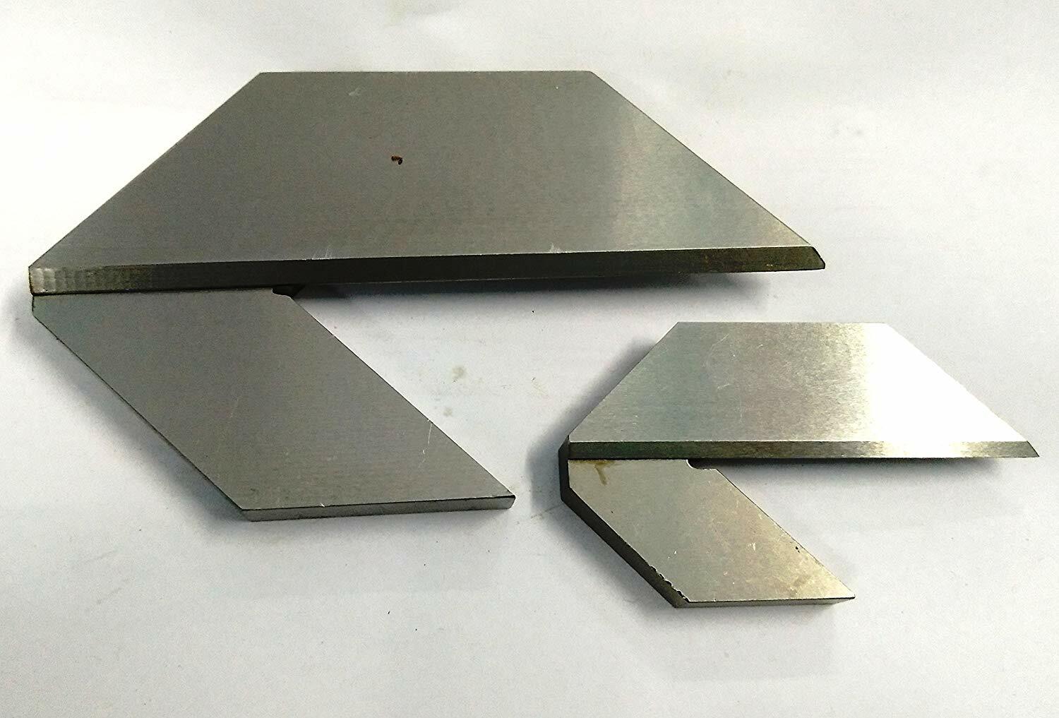 Center Square 1.5 and 3 Inch Hardened and tempered blade hardend groundtoolsteel