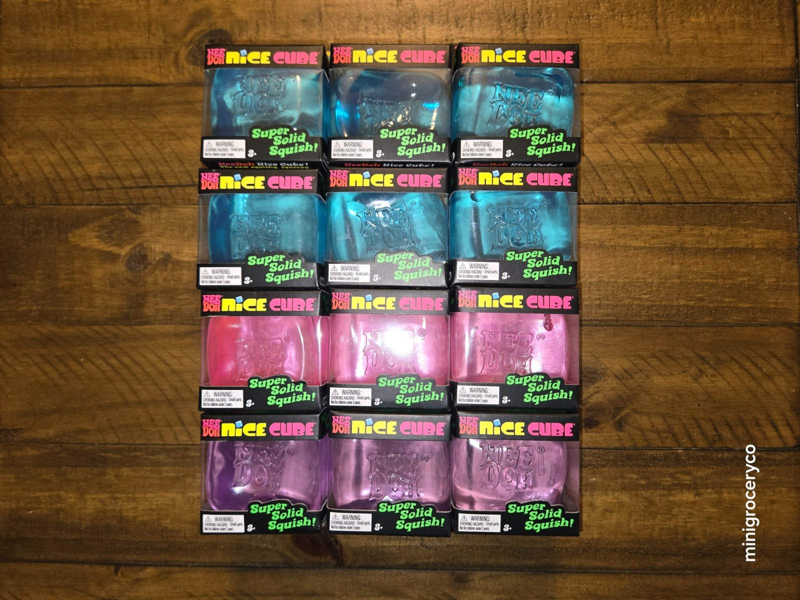 Needoh Nice Cube Full Case (LOT of 12) w/ Display Box - Authentic