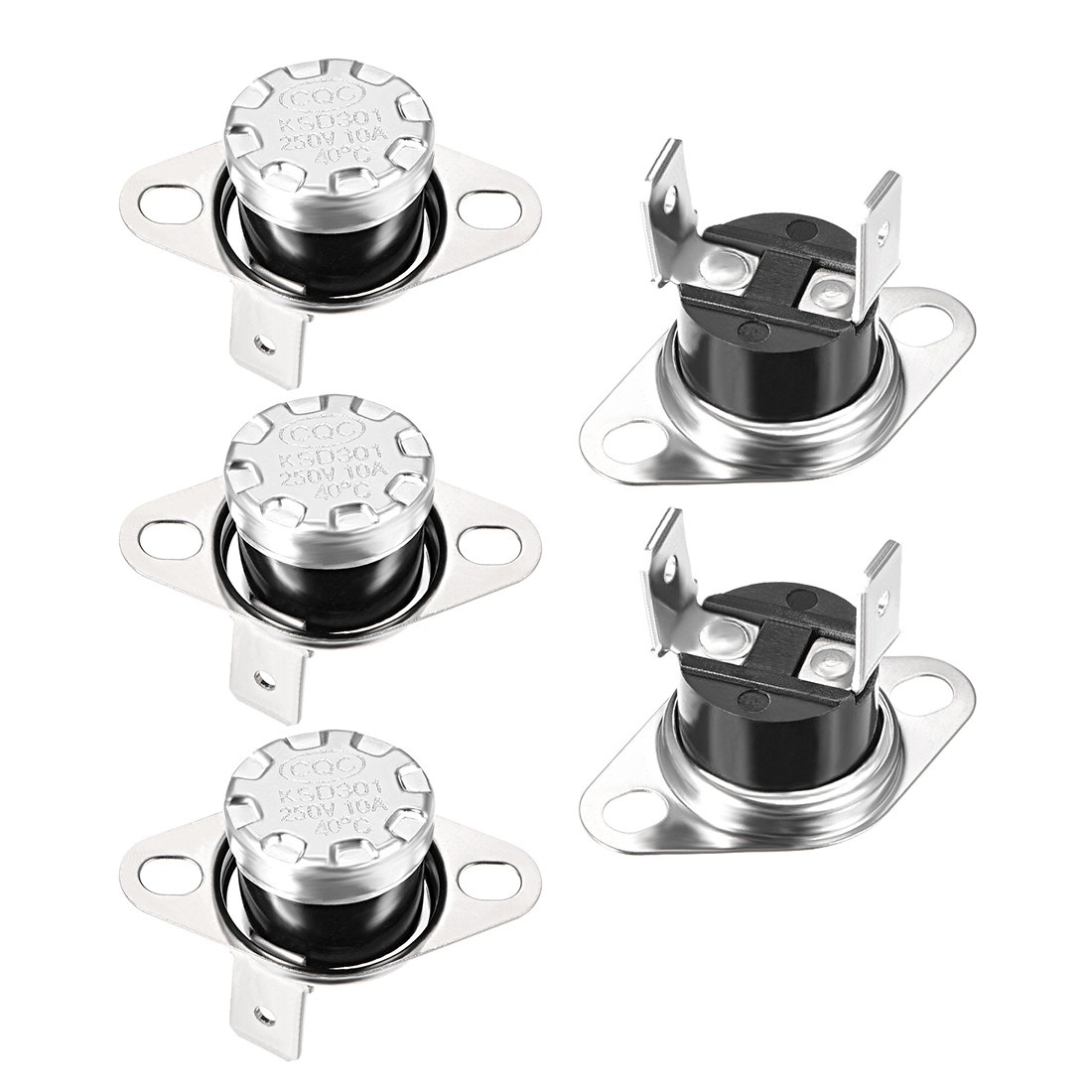 Temperature Control Switch , Thermostat 40°C , 10A Normally Closed N.C 5pcs