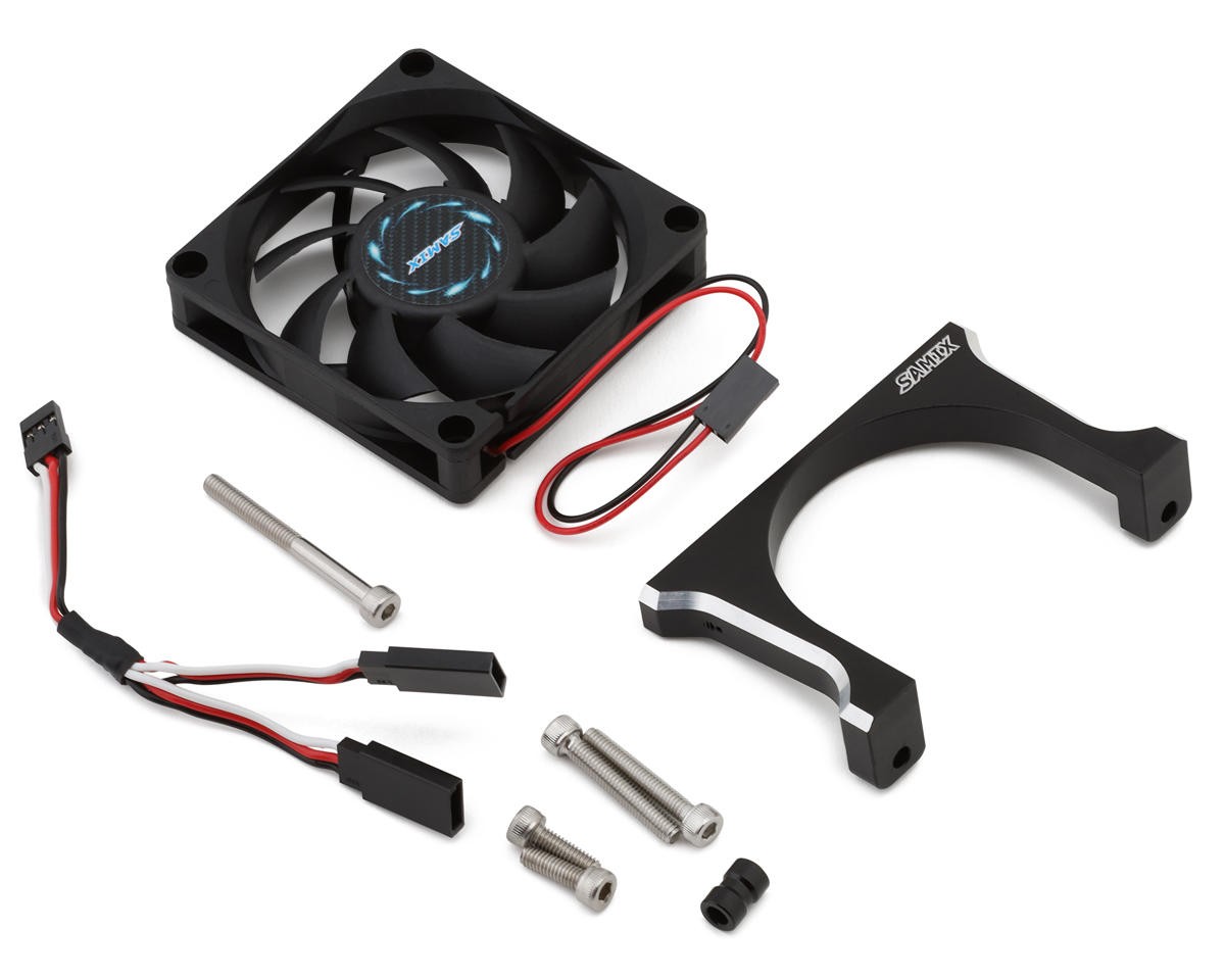 Samix Axial SCX-6 70mm Motor Fan w/Aluminum Heatsink (Black) [SAMSCX6-6678FSBK]