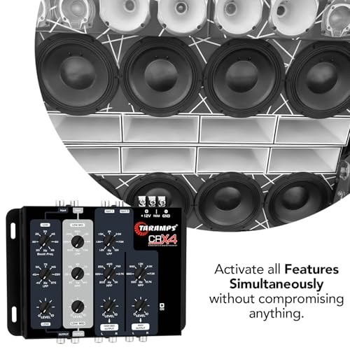 Crx4 Electronic 4 Way Crossover Rca Channels 8 Volts Rms Car Audio Processor St