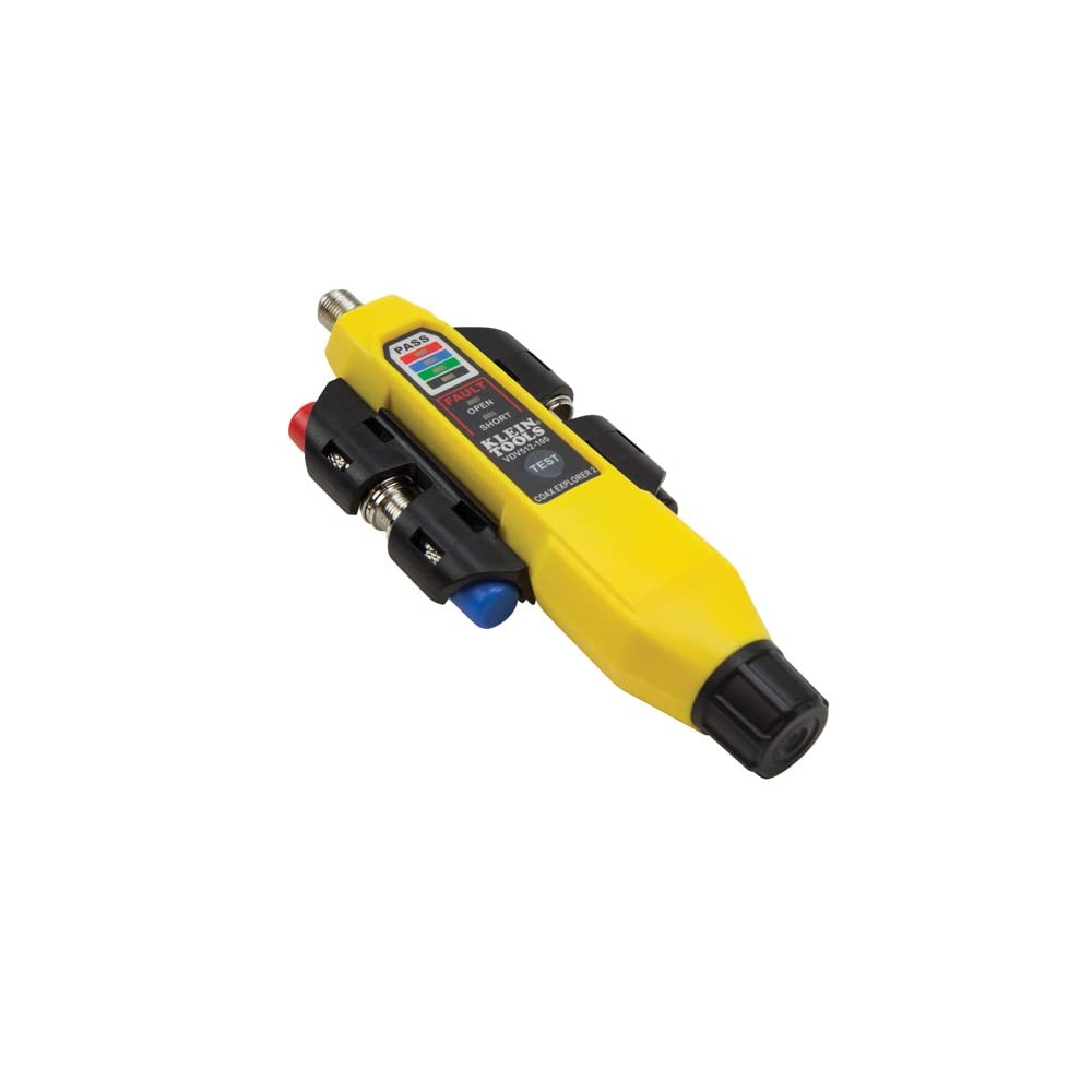 Klein Tools VDV512-101 Explorer 2 Coax Tester 13.57 cubic inches, Cranberry