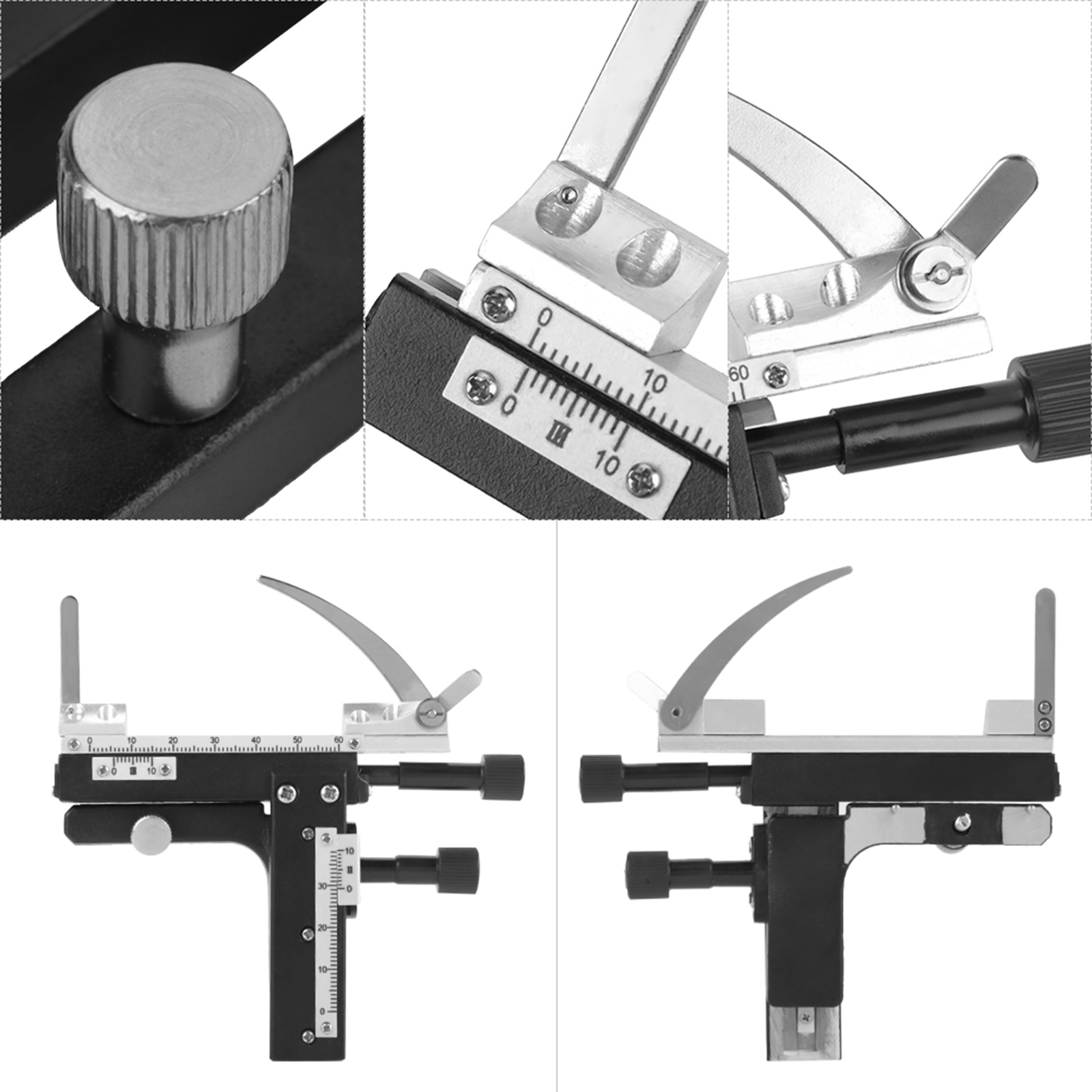 Microscope Attachable Mechanical Stage X-Y Moveable Stage Caliper With Scale♡