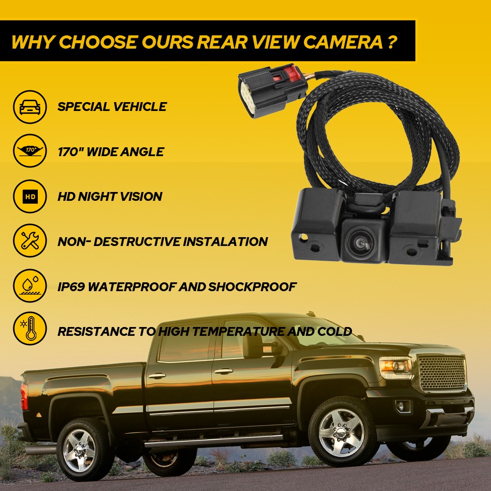for 2015 1500 2014-2015 Tailgate 2500HD Silverado Camera 3500HD Rear View Backup