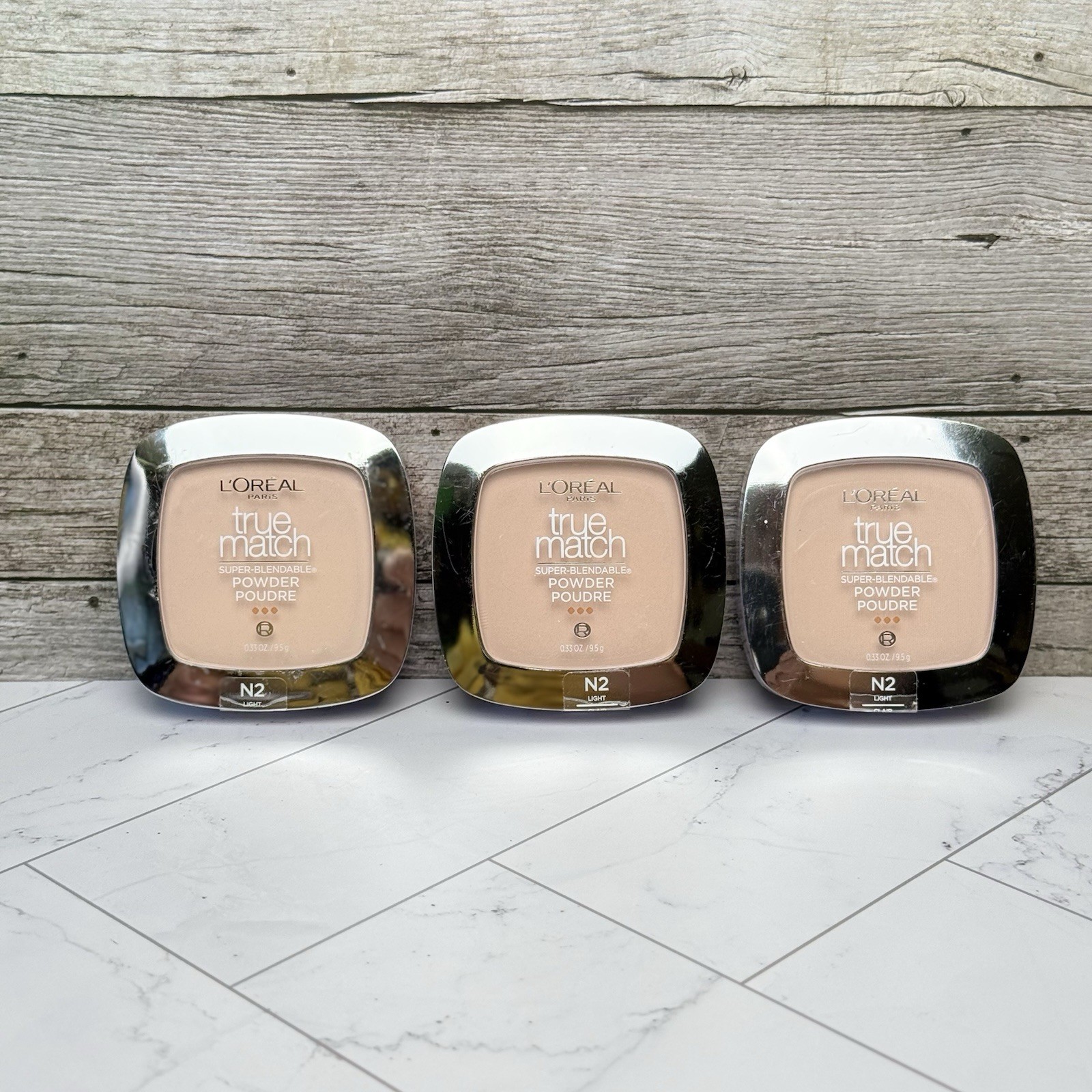 L'Oreal Paris True Match Super Blendable Powder N2 Classic Ivory, 0.33 oz - 3 PK