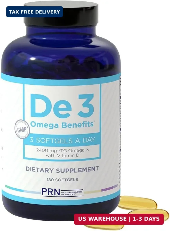 De3 Occasional Eye Dryness rTG Omega 3 Supplement, 180 Count, 60-Day Supply | Fi
