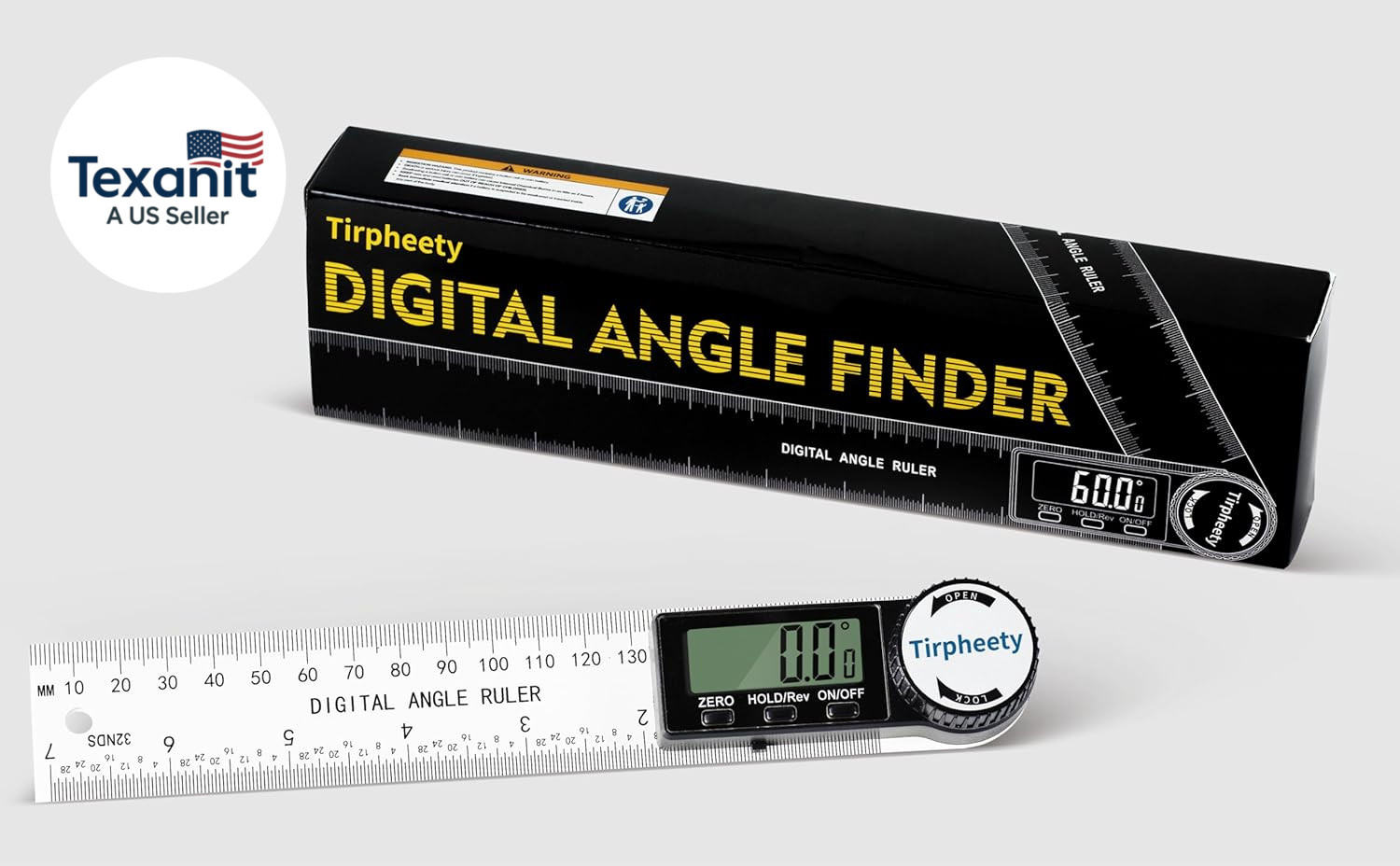 Digital Angle Finder Protractor, 3Rd Generation Quick Display Angle Gauge Ruler,