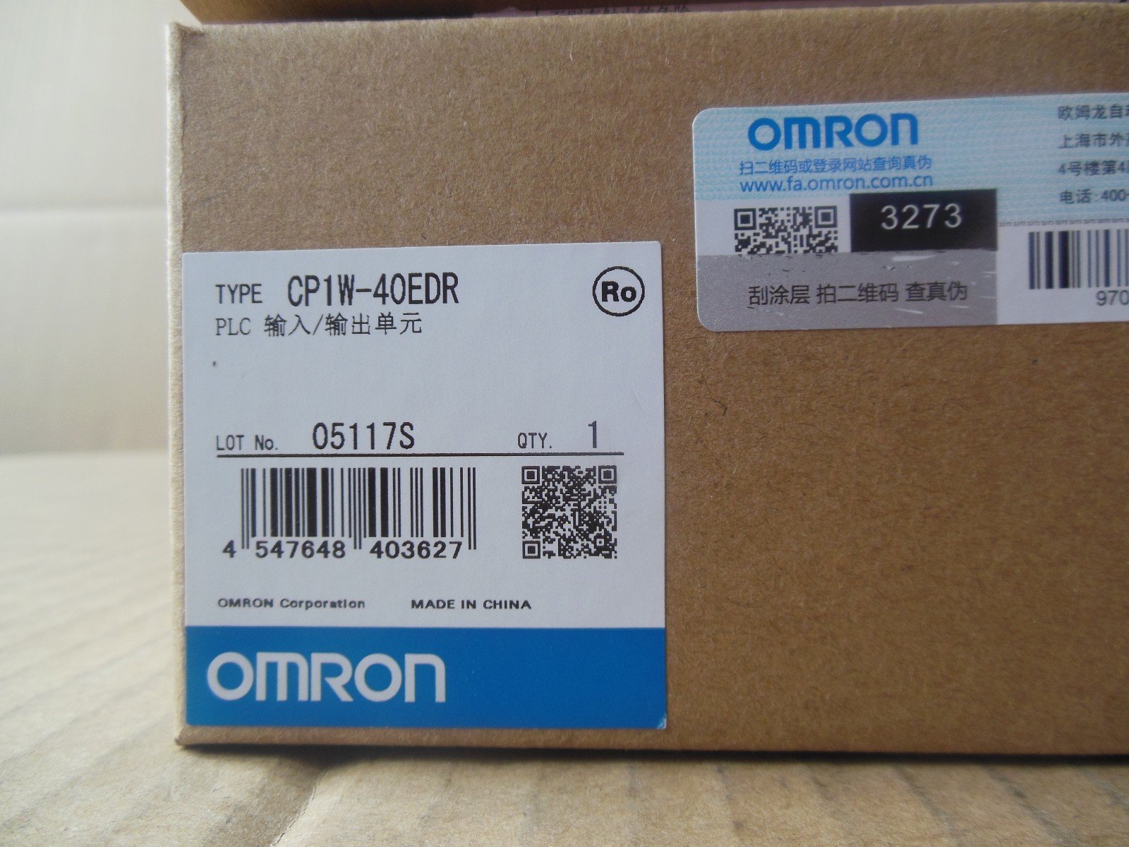 For Omron CP1W-40EDR CP1W40EDR PLC Programmable Controller In Box