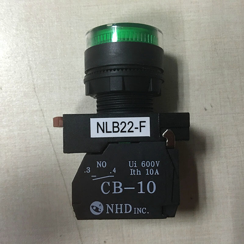 1pcs NEW FOR NHD NLB22-F10GA Button Switch Normally Open Green