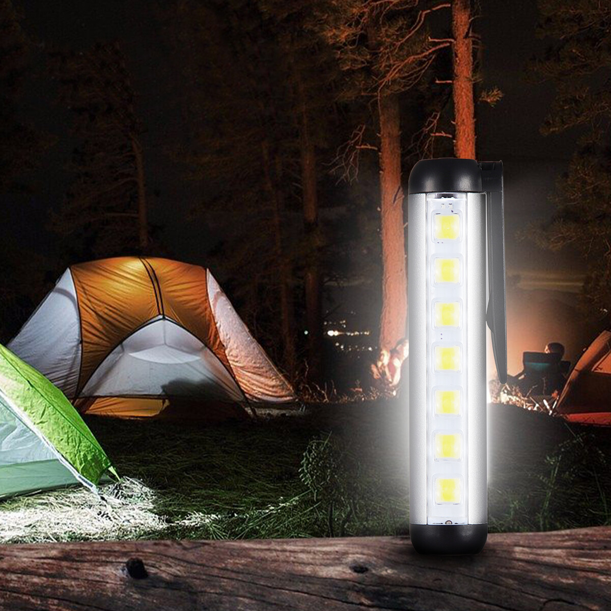 Super Bright COB LED Flashlight Work Light Magnetic Torch Penlight Rechargeable