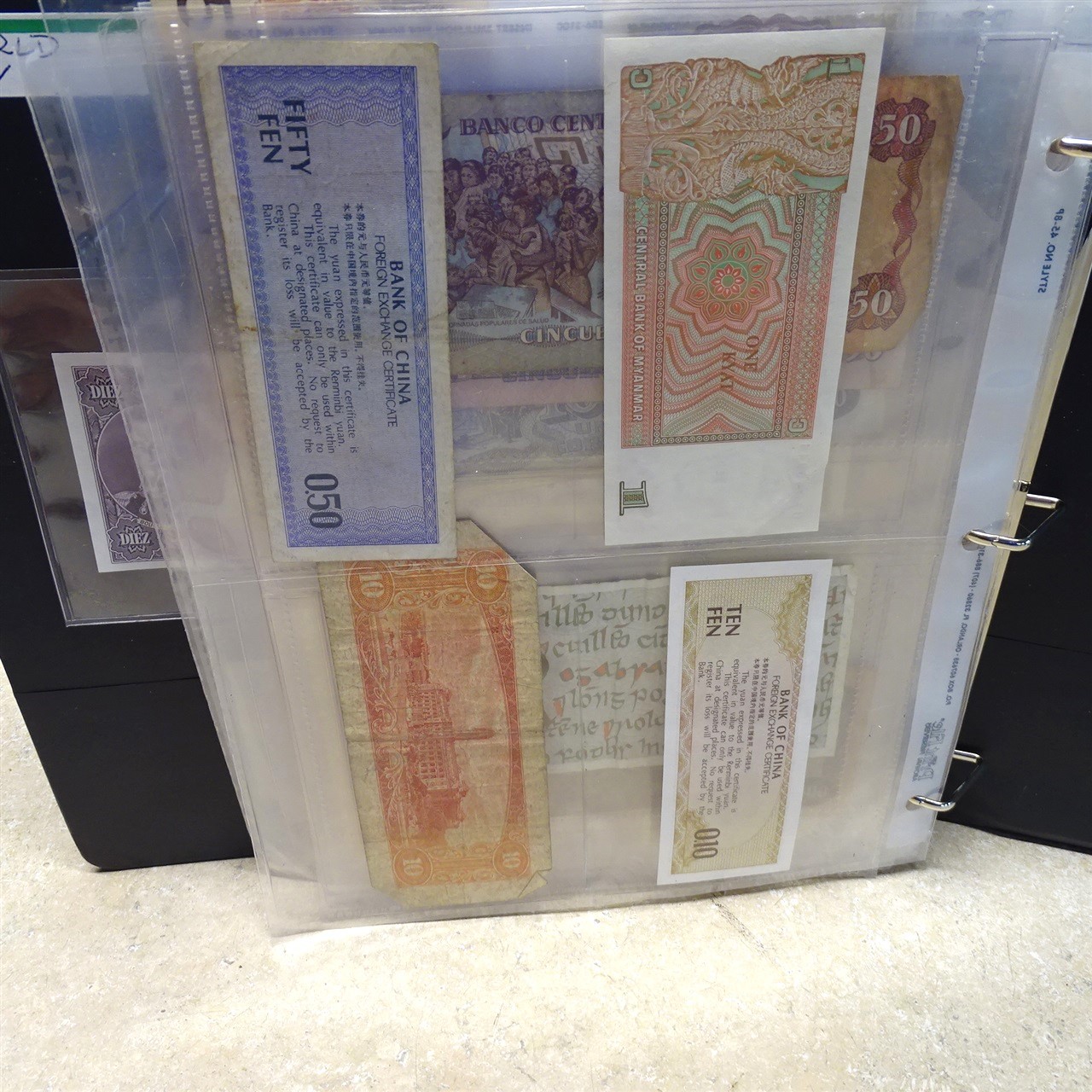 Vintage Assorted Paper Bank Notes Lot, (41) Foreign Notes-Money, See Pics