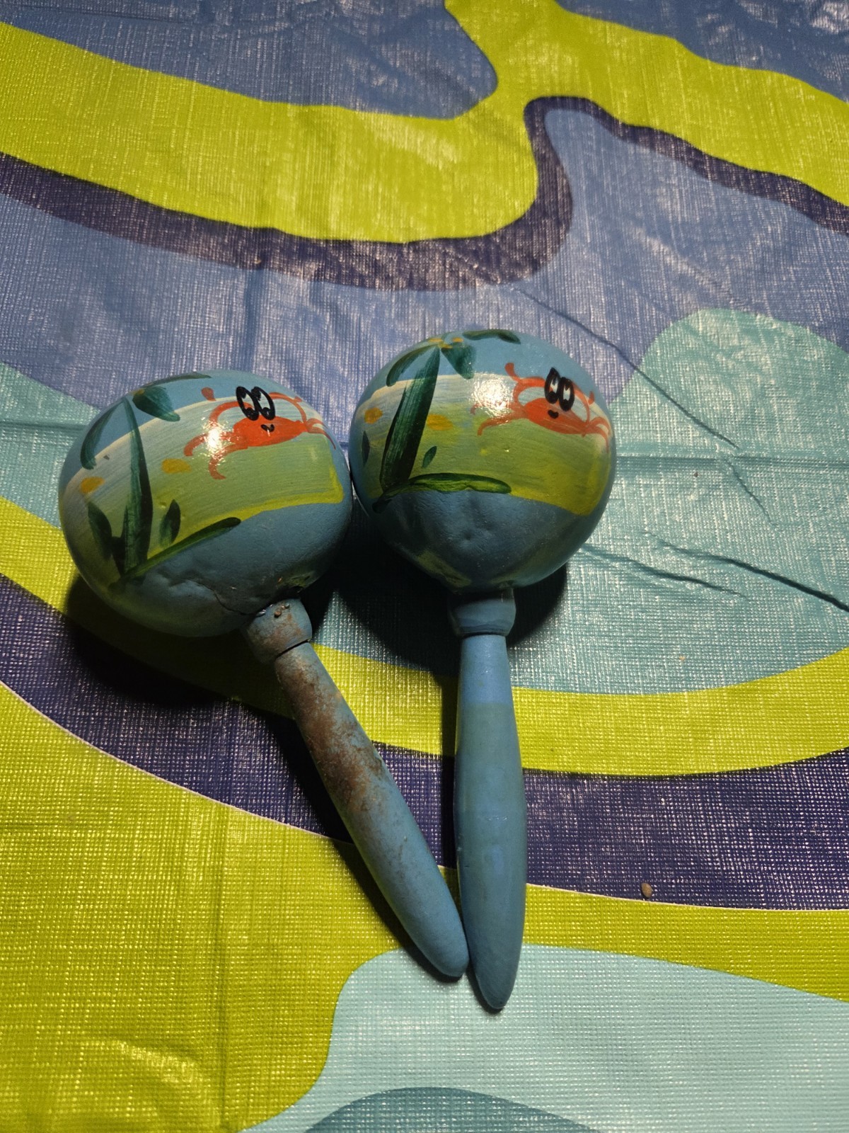Maracas Blue Set. See Pics.