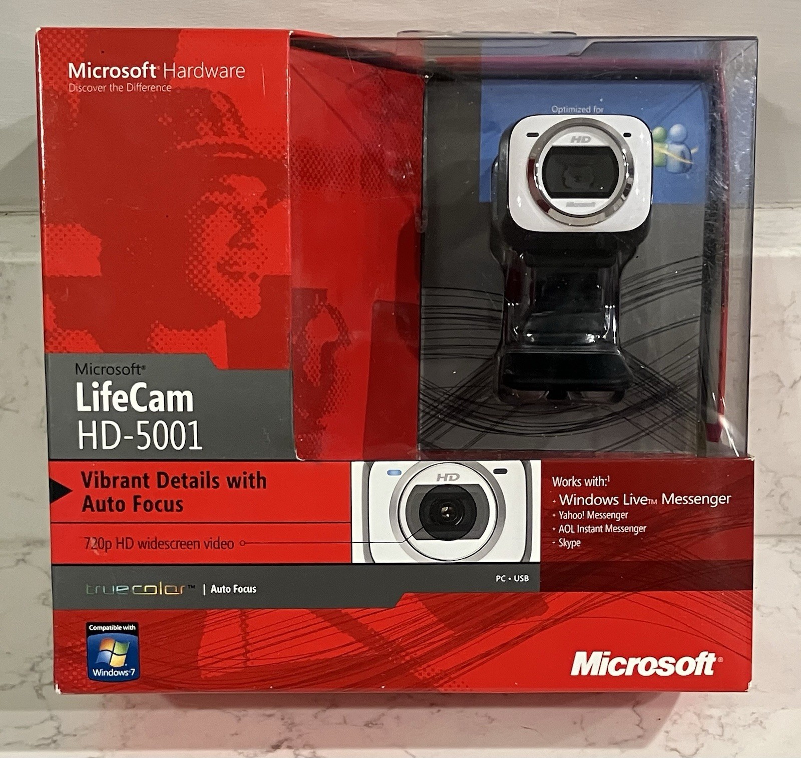 Microsoft LifeCam HD-5001 HD Webcam 720p Video Camera - Brand New Sealed