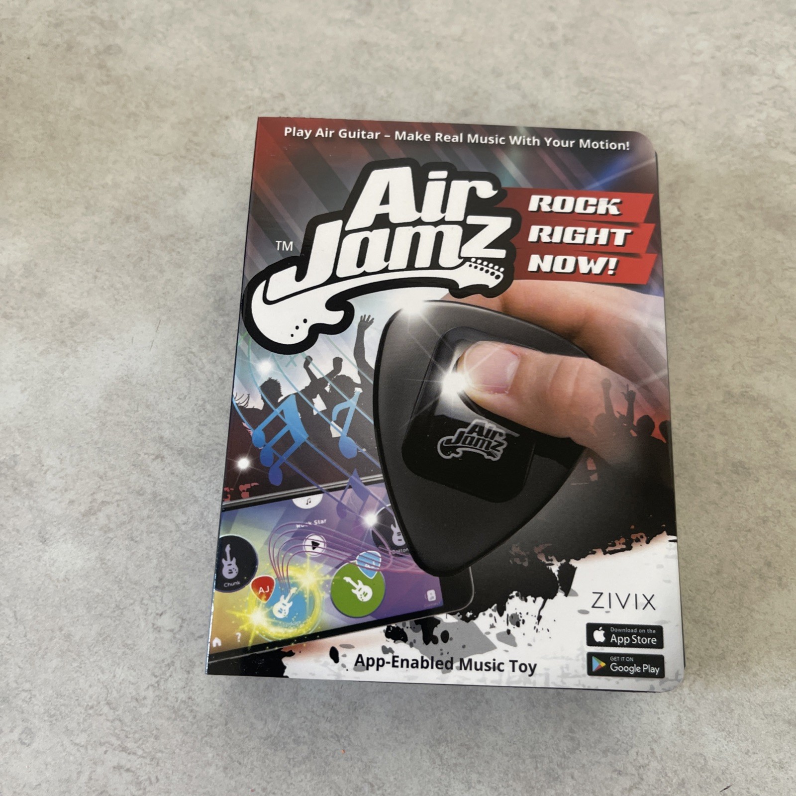 AirJamz Bluetooth Music Air Guitar App iOS Phone Tablet New Sealed Rock Band