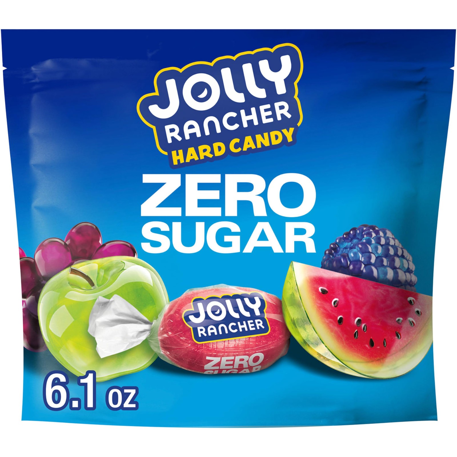 JOLLY RANCHER Zero Sugar Assorted Fruit 6.1 Ounce (Pack of 1),