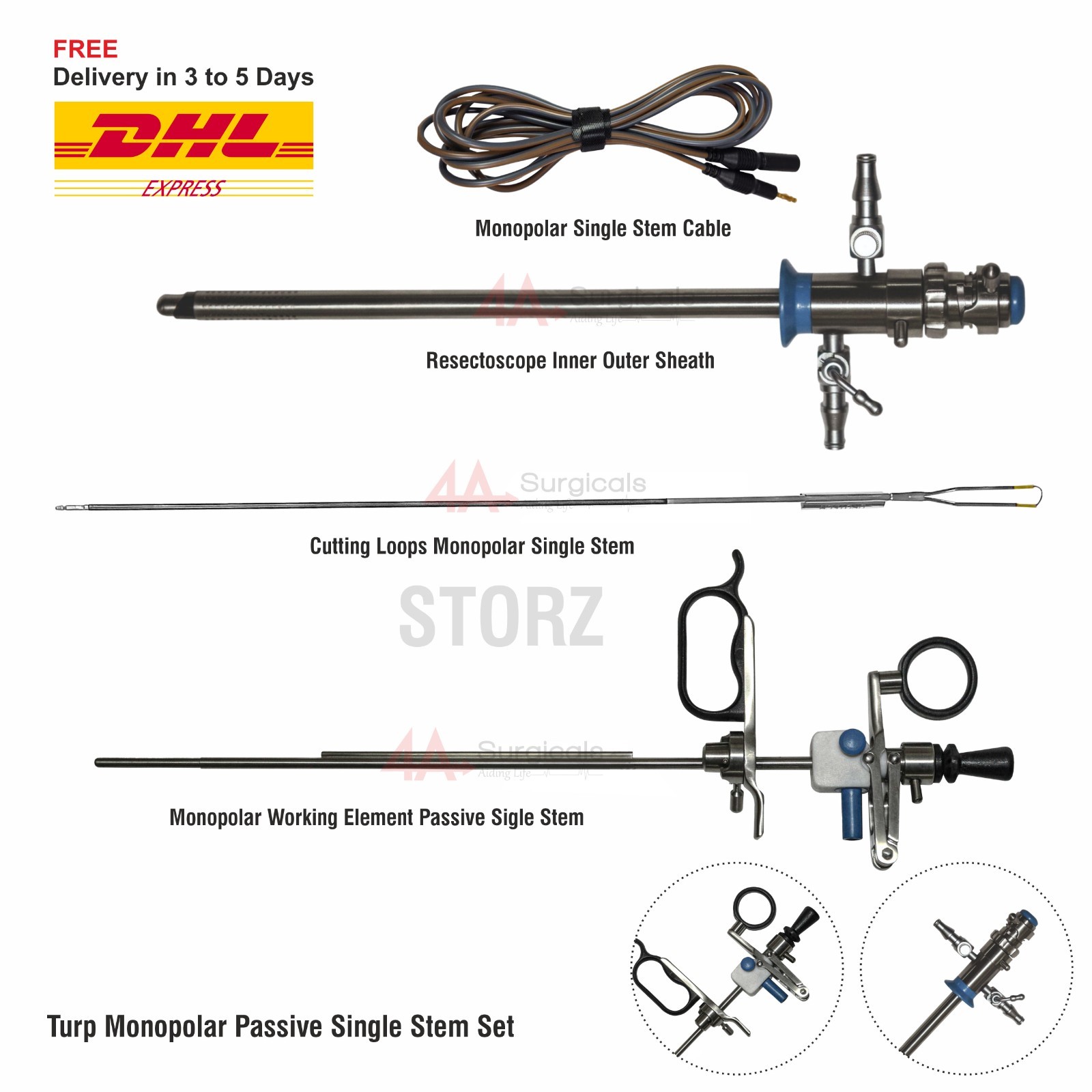 4A TURP Monopolar Passive Single Stem Set