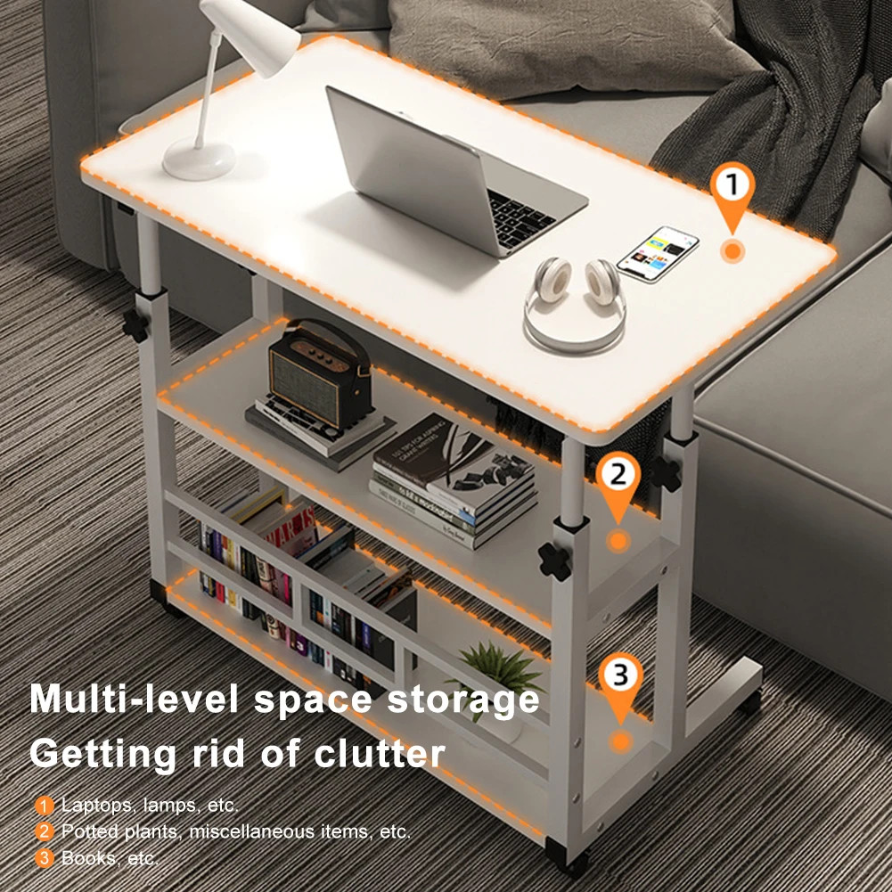 Multi-Layer Standing Desk Height Adjustable Wooden Computer Desks Work Table US