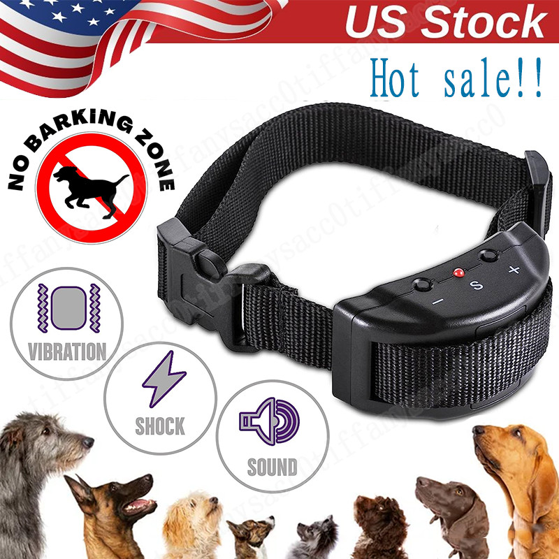 Automatic Anti Bark Barking Dog Shock Control Collar Device Large Medium Small