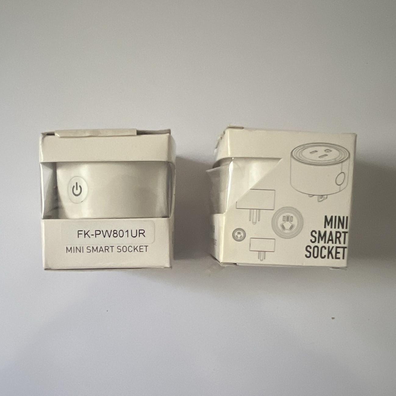 FK-PW801UR Wi-Fi Smart Plug, App-Controlled, Alexa/Google, US Type A, White x2