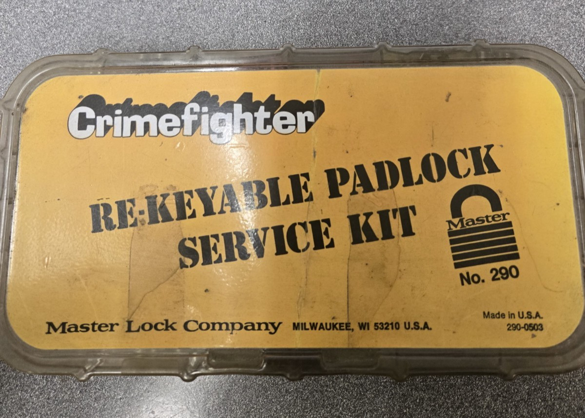MASTER LOCK CRIMEIGHTER (290-0503) PADLOCK RE-KEYING KIT