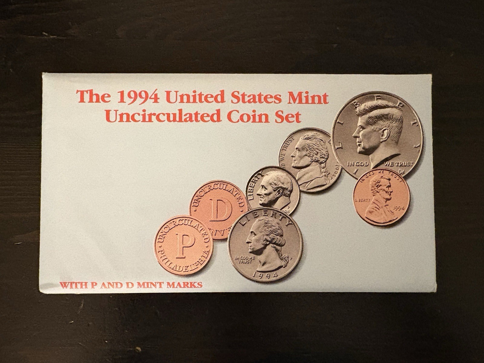 1994 US Mint 12 Coin Uncirculated Set Complete OGP
