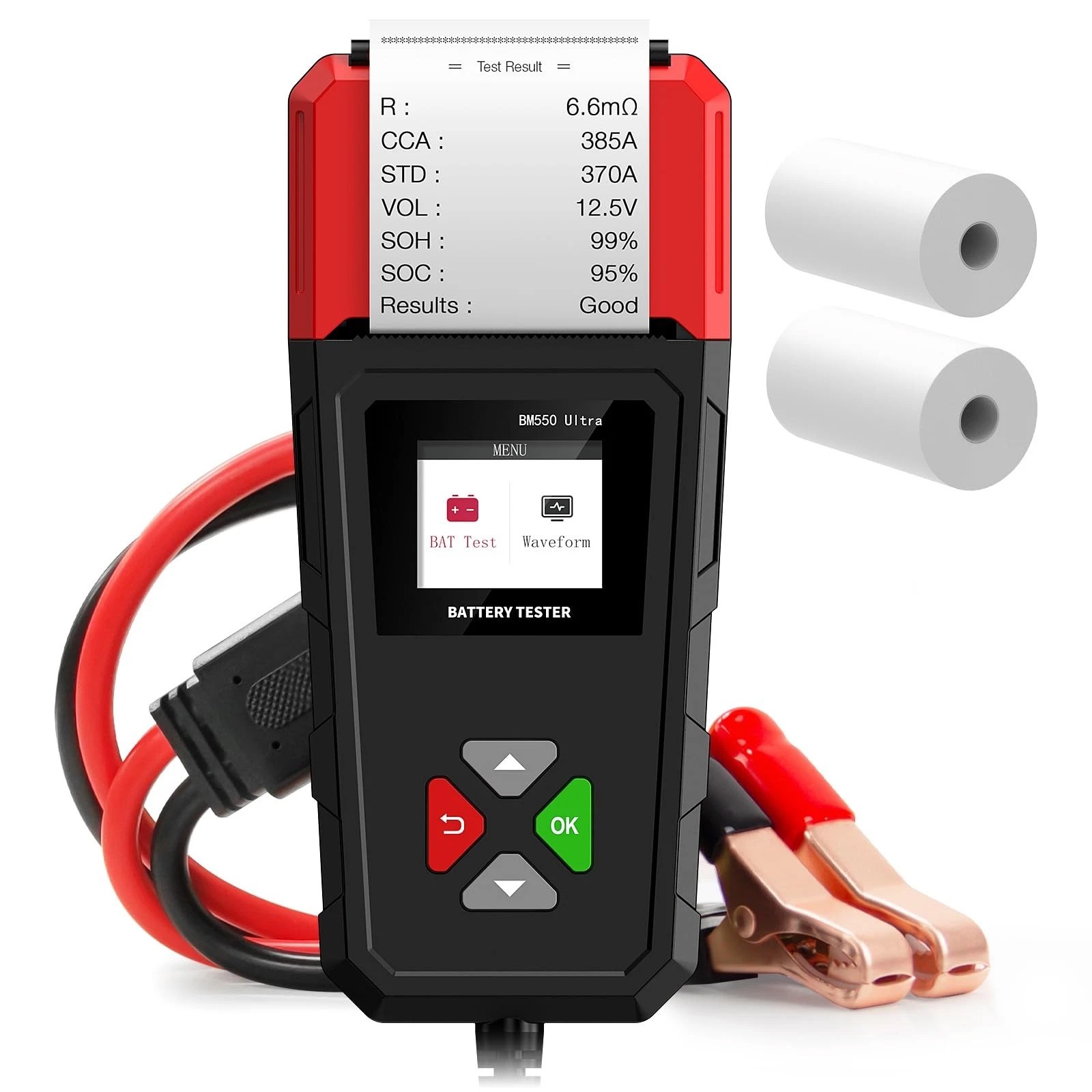 12V 24V Car Battery Tester With Printer Truck Load Tester Charging Cranking Test