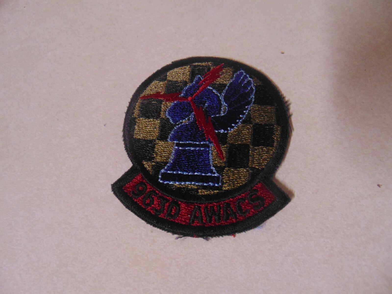 MILITARY PATCH SEW ON OLDER POCKET US AIR FORCE 963RD AWACS