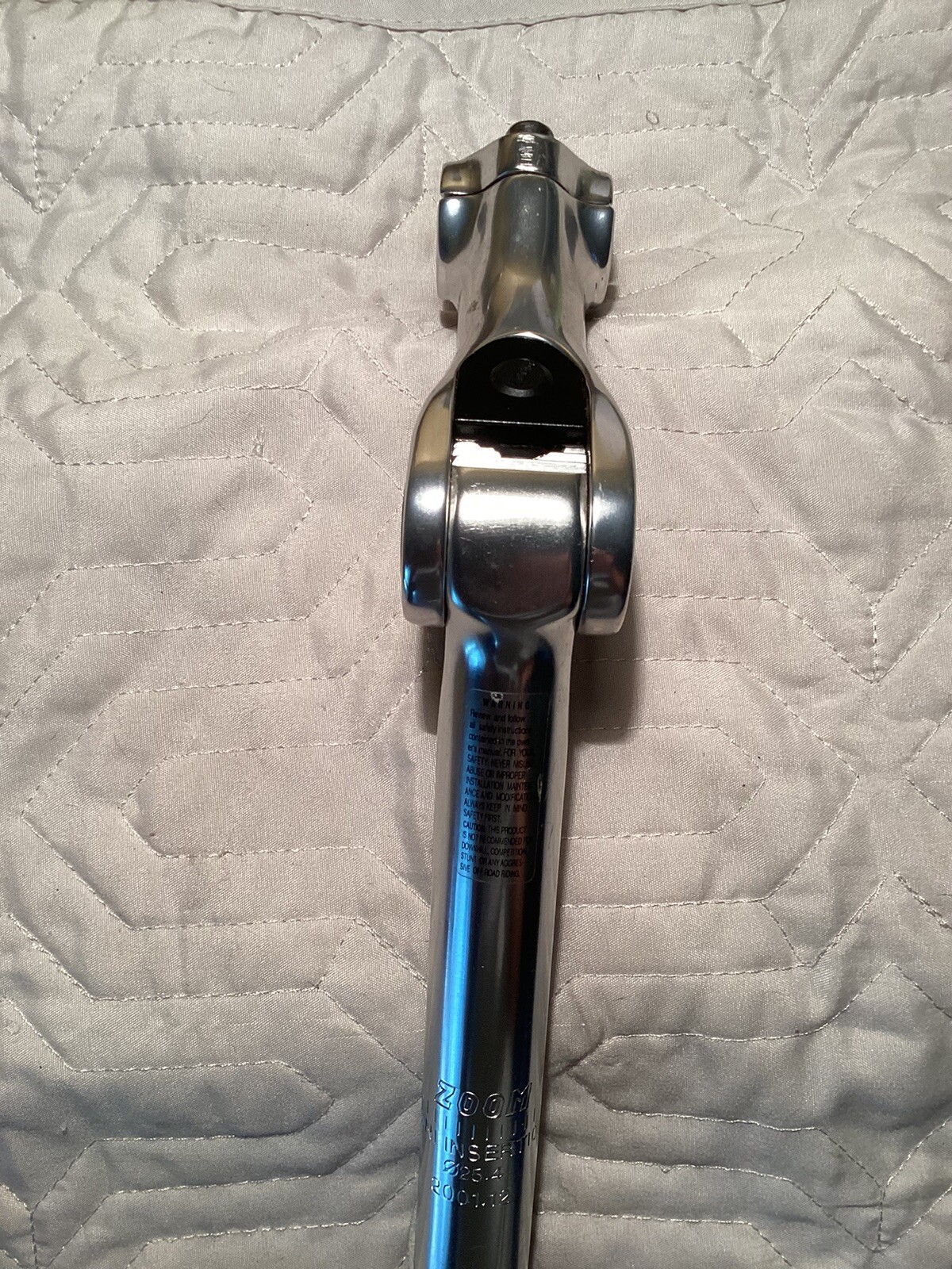 Zoom Quick Comfort Adjustable Stem 90mm Silver