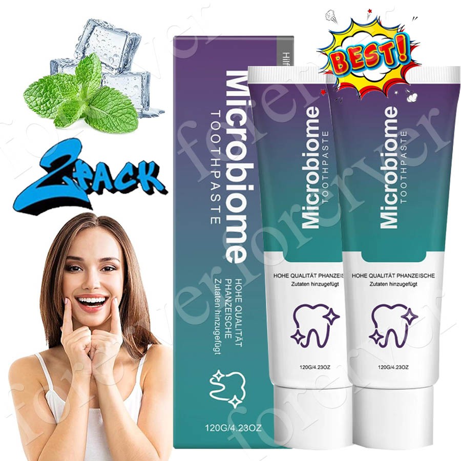 2PACK Microbiome Mint Flavor Gum Toothpaste Cleaning Toothpaste Sensitive Teeth