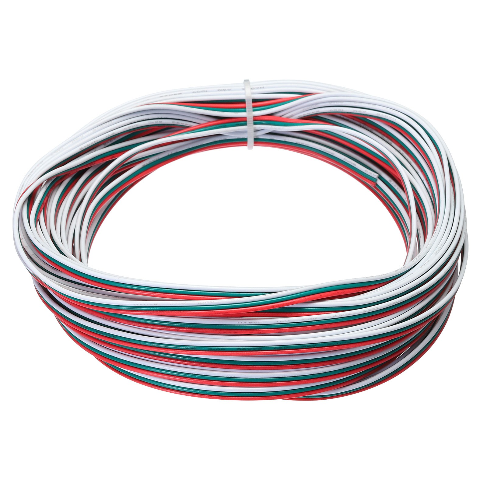 24 Gauge 3 Conductor Electrical Wire Tinned Copper Cable 49.2FT