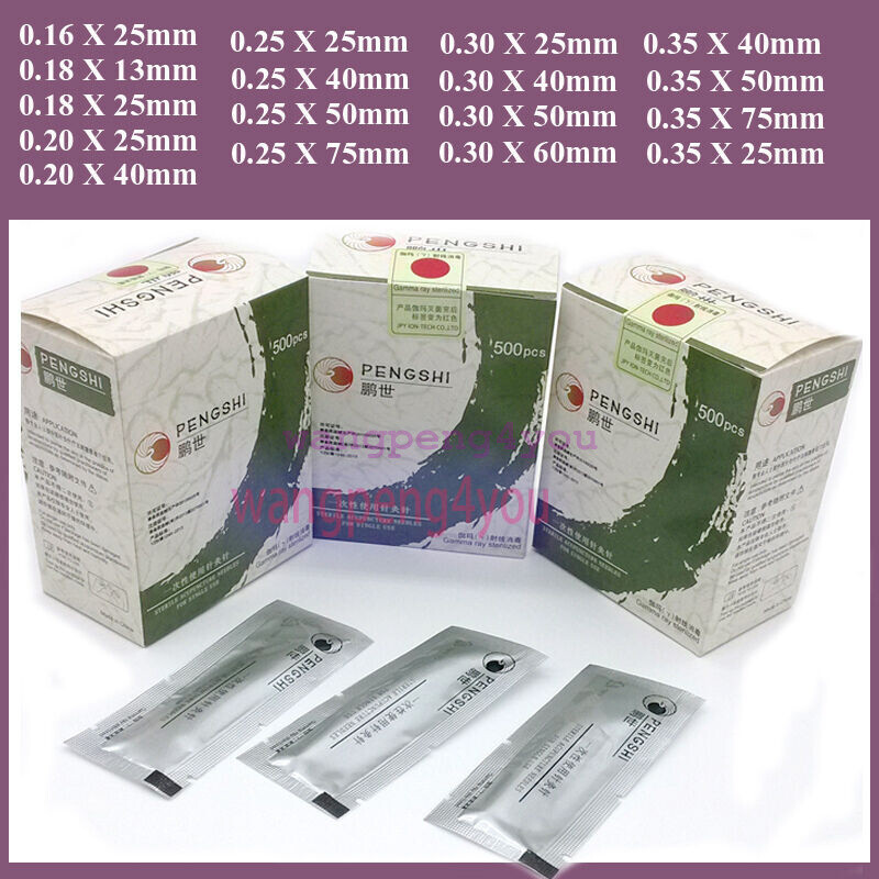 PengShi Acupuncture TCM Acu Needles with guide tube Longer handle Easier using