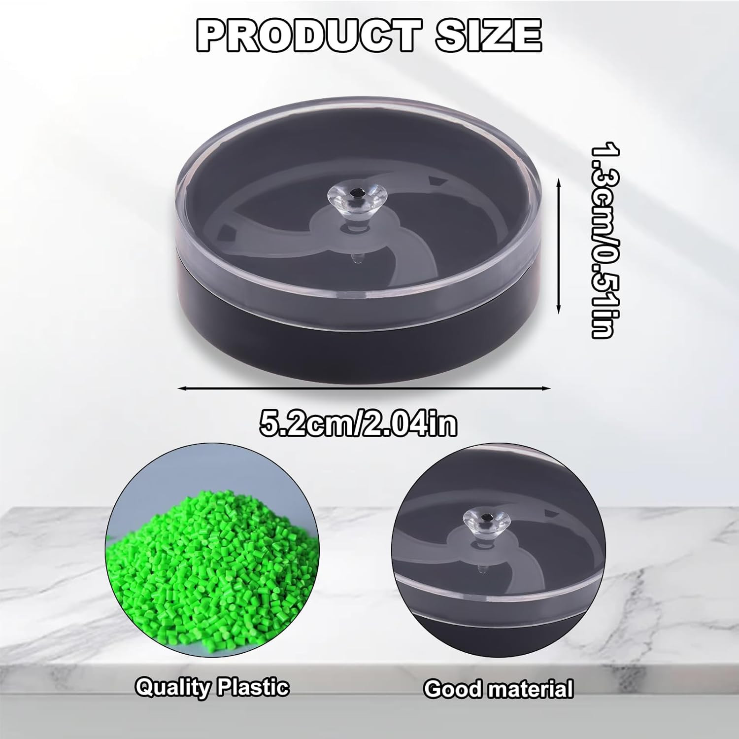 2Pcs Portable Watch Dial Storage Box, Dust-Proof & Scratch-Proof Watch Movement