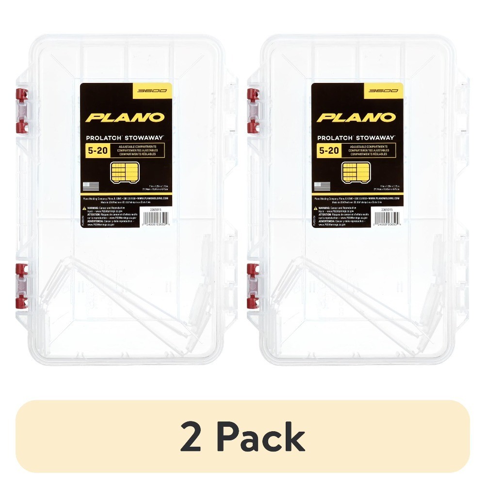 Medium Pro-Latch Organizer Box 2-Pack Stackable Storage Case with Secure Locking