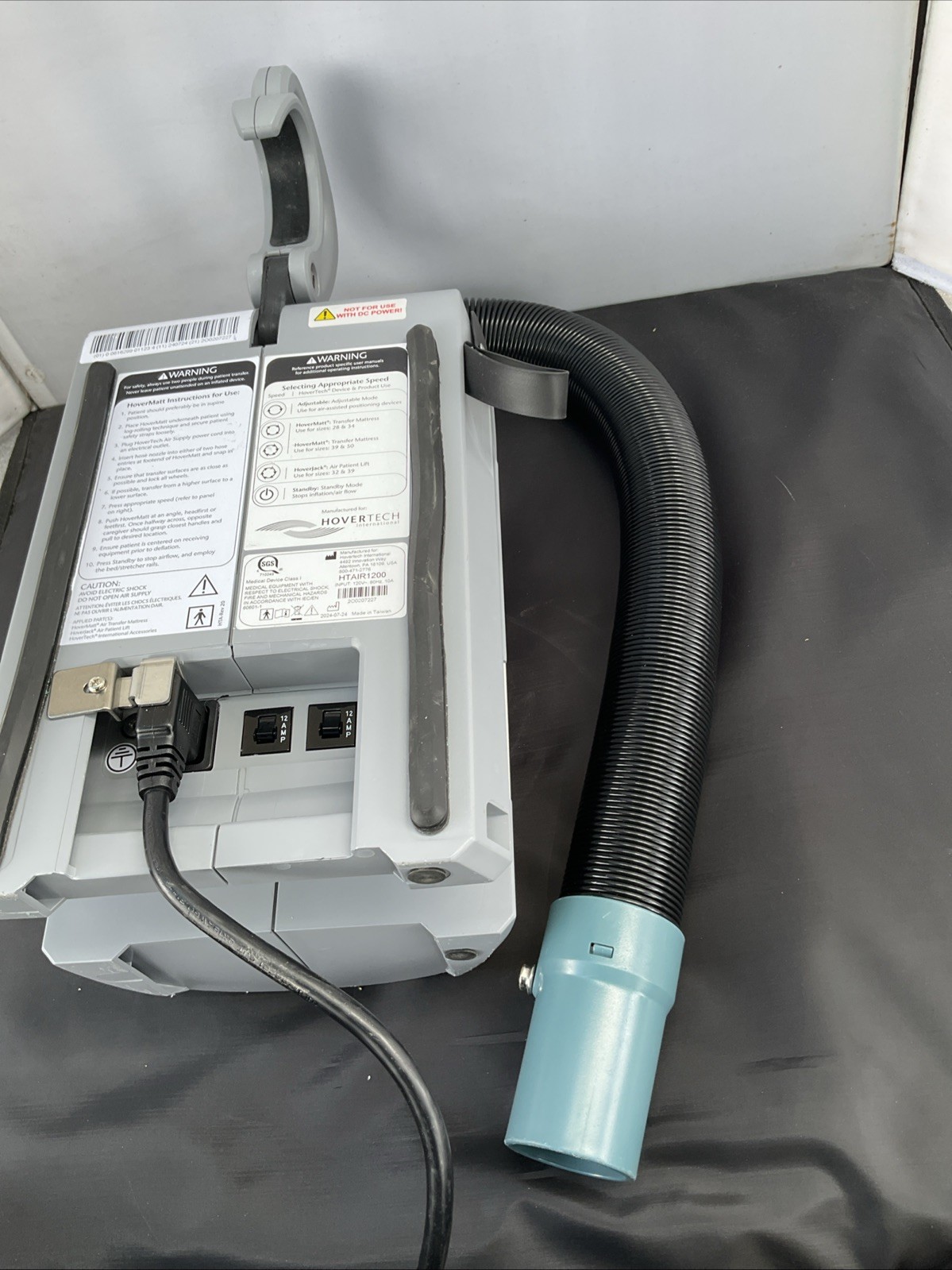 Hovertech International HTAIR1200A Patient Transfer System Pump Air Supply