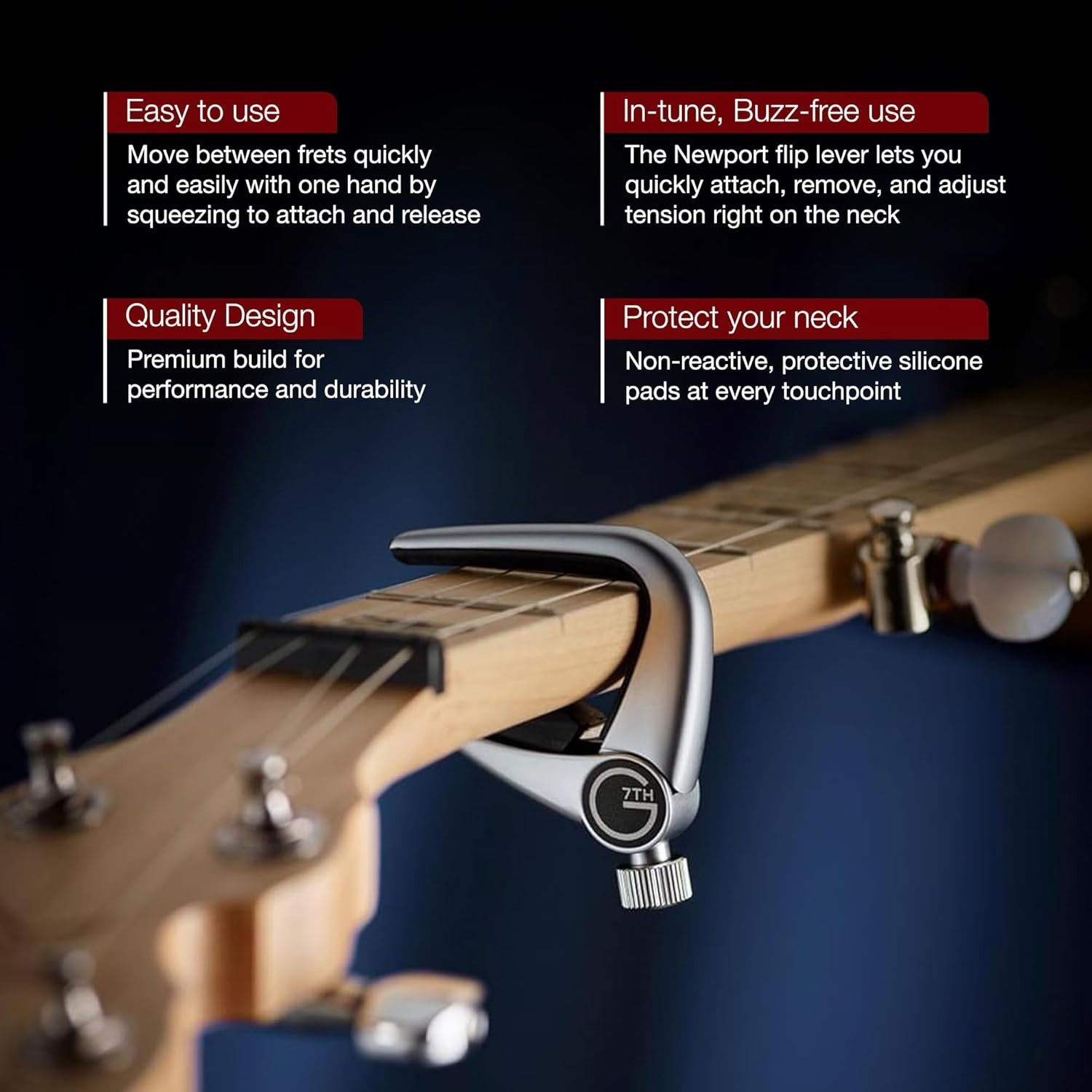Precision Banjo Capo for Optimal Tuning Stability