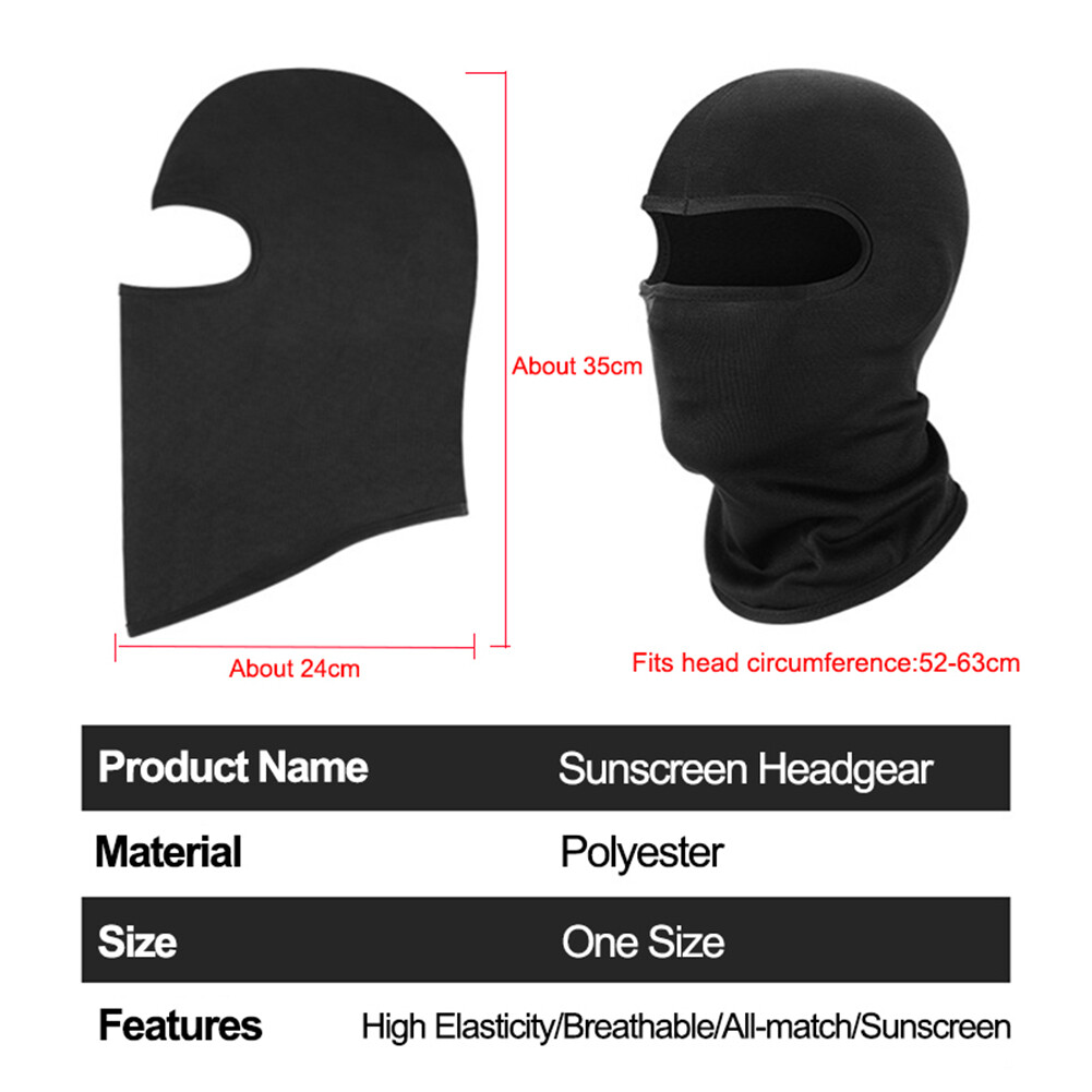 Summer Balaclava Anti UV Outdoor Breathable Hood Hat Full Face Mask Cover Cap US