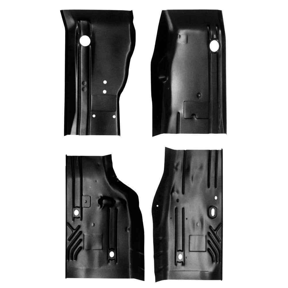 Front & Rear Floor Pan Section Kit for 84-01 Jeep Cherokee