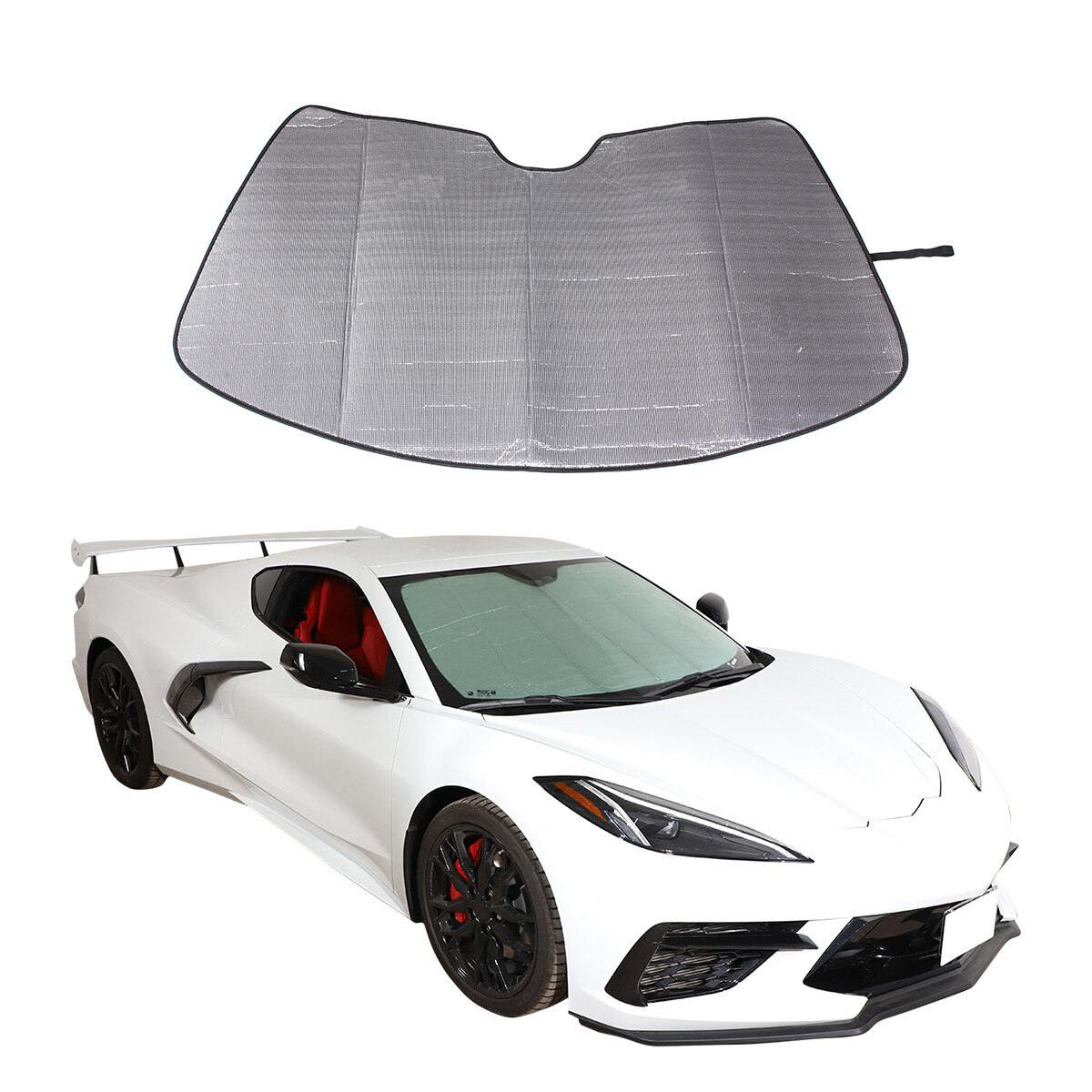 For 2020-2026 C8 Corvette Windshield SunShade Sunshade Car Foldable Windshield