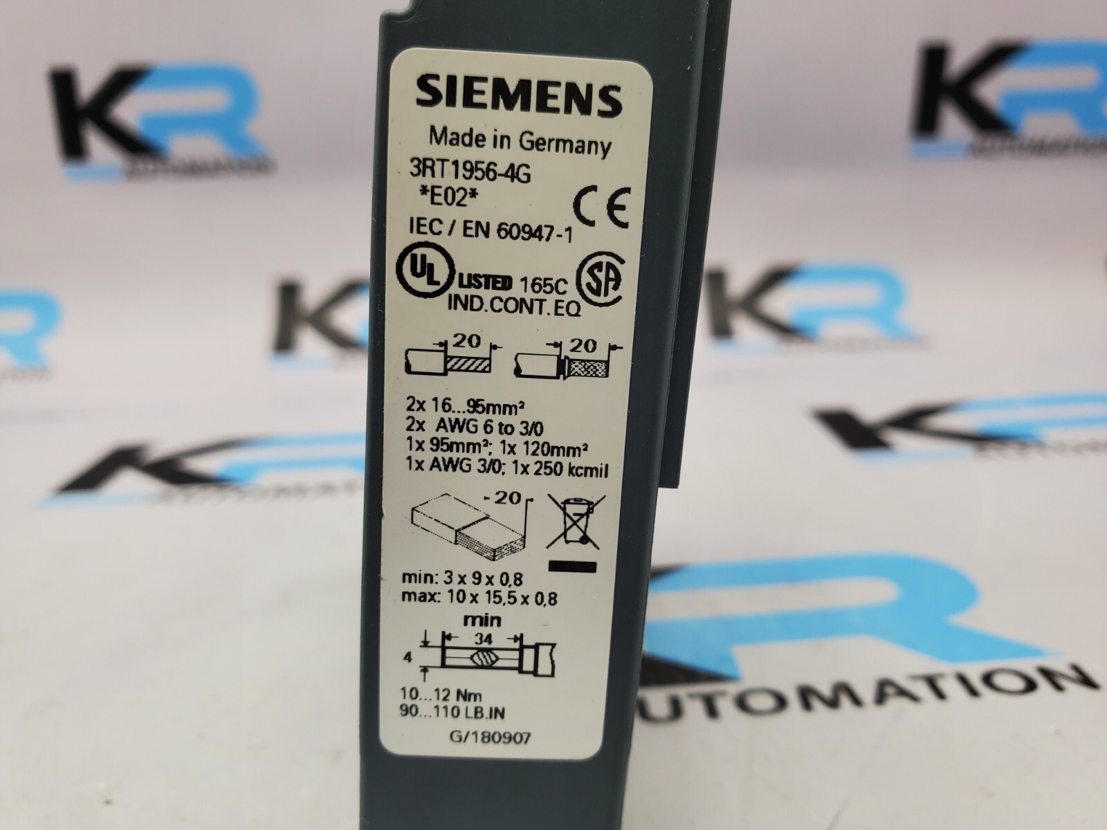 NEW Siemens 3RT1956-4G Terminal Block Contactor