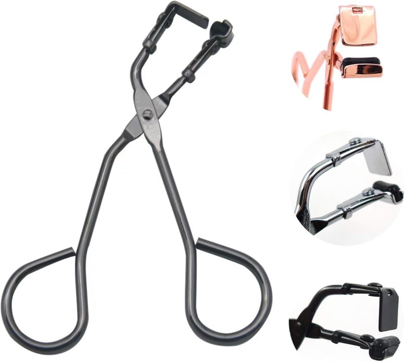 Black Eyelash Curler with Refill Pads - Mini Lash for All