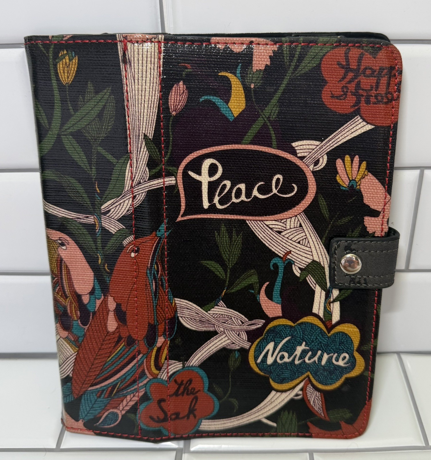 New Sakroots iPad Folio Tablet Case Peace Print
