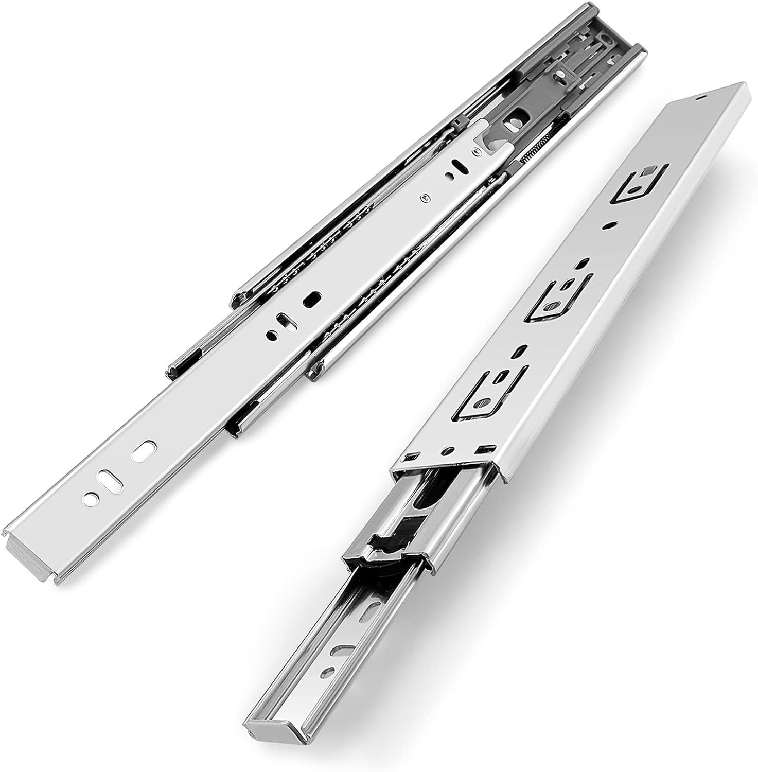 Soft Close Ball Bearing Drawer Slides, 22 Inch Length with 78LB Capacity 10 Pair