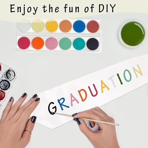 Graduation Stole Class of 2026 Adults Sublimation Congrat Graduate Honor White