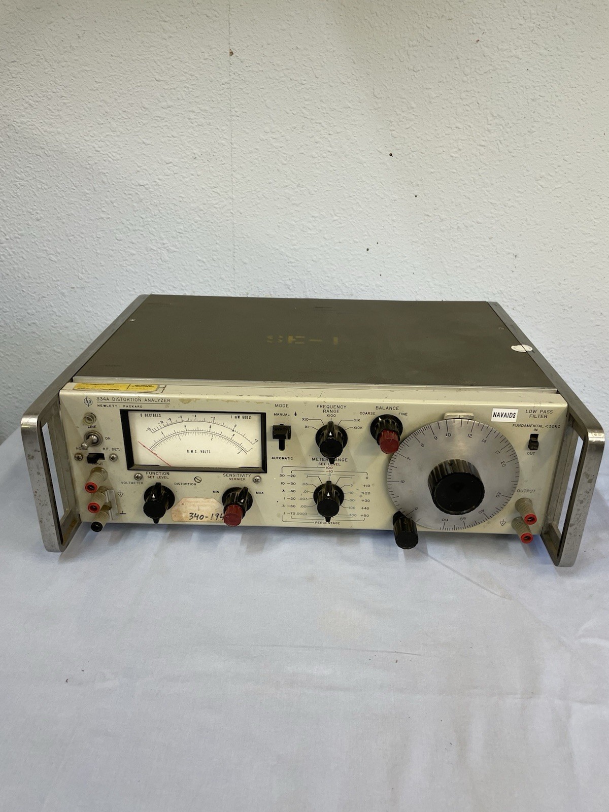 Hp 334A Distortion Analizer