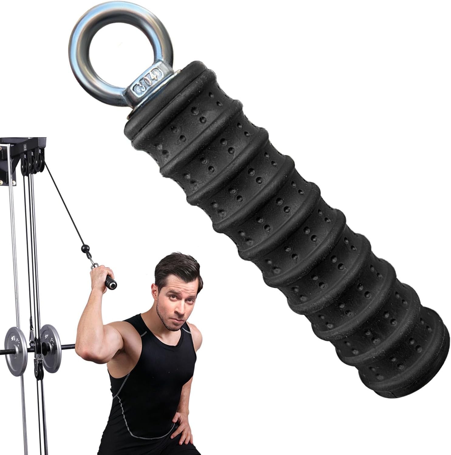 Ergonomic Tricep Rope Pulldown Attachments Upgraded 27 32 40 & 47 Inch Extra