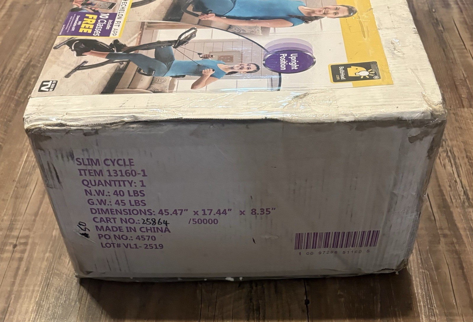 BulbHead SLIM CYCLE 13160-1 Exercise Bike Cycling NEW IN BOX SEE PHOTOS